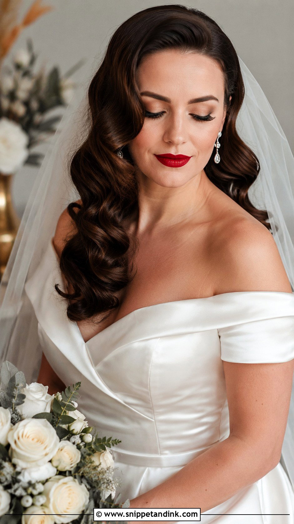 Old Hollywood Glamour Curls - Snippet and Ink - 25 Wedding Bridal Hairstyles
