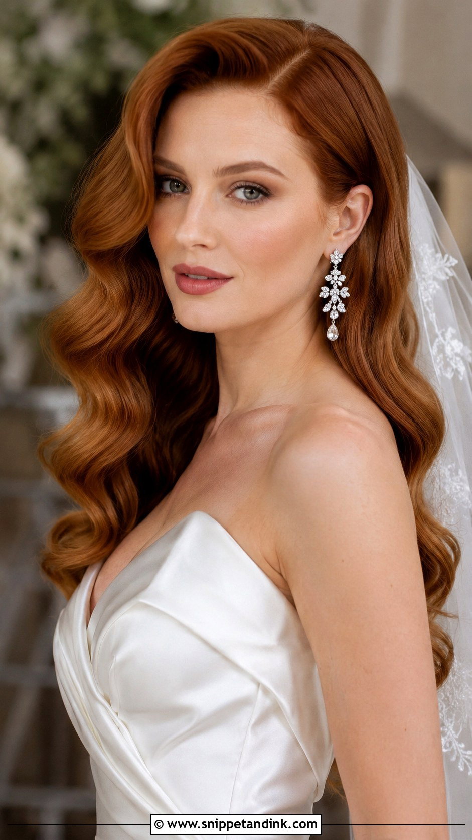 Old Hollywood Glamour Waves - Snippet and Ink - 30 Timeless Bridal Hair Ideas