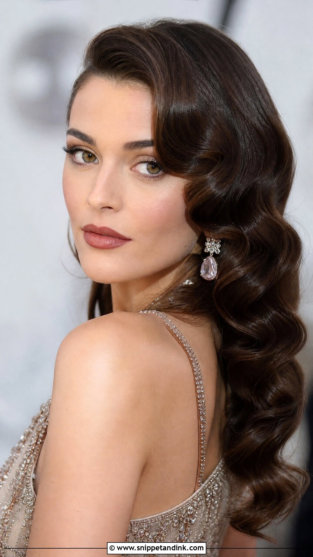 Old Hollywood Glamour Waves for Long Hair - Snippet and Ink - 20 Wedding Guest Hair Long Ideas