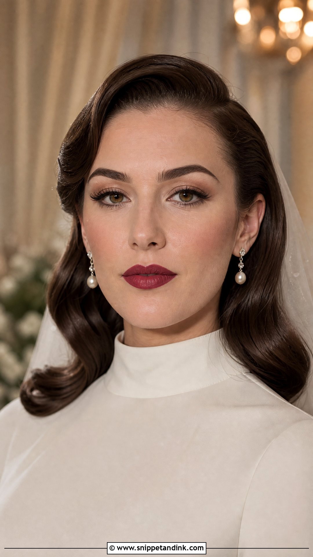 Old Hollywood Matte Skin Wedding Makeup - Snippet and Ink - 20 Old Hollywood Wedding Makeup Ideas