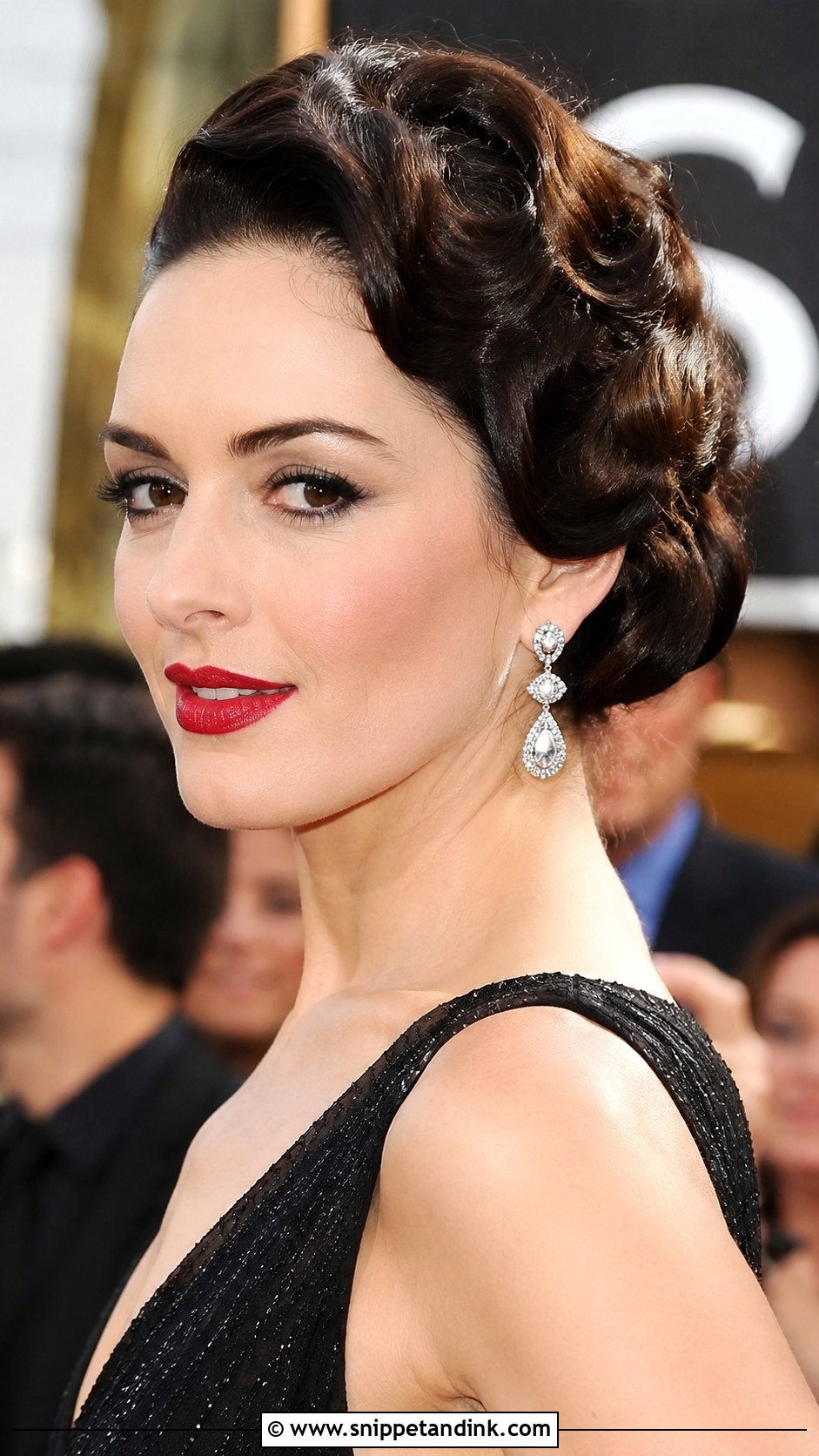 Old Hollywood Updo - Snippet and Ink - 25 Wedding Guest Hair Up Ideas