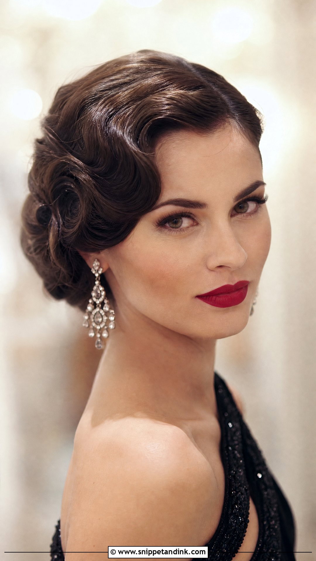 Old Hollywood Updo for Wedding Guest - Snippet and Ink - 20 Updo Hair Styles for Wedding Guest