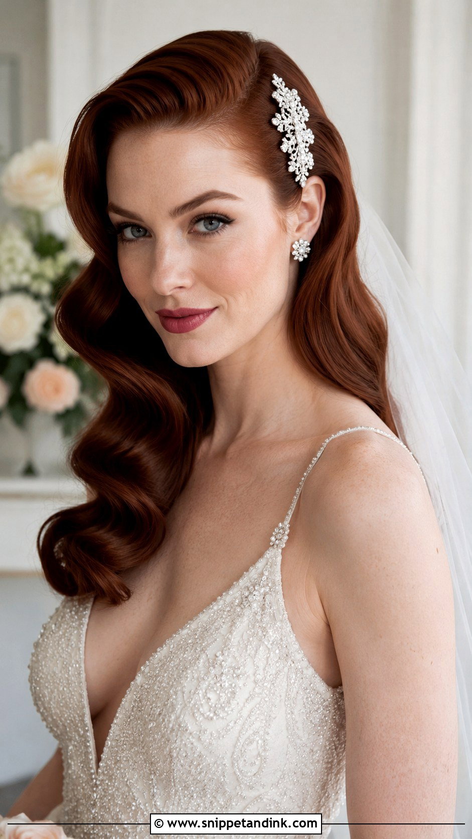Old Hollywood Waves - Snippet and Ink - 20 Bridal Hair Short Length Ideas