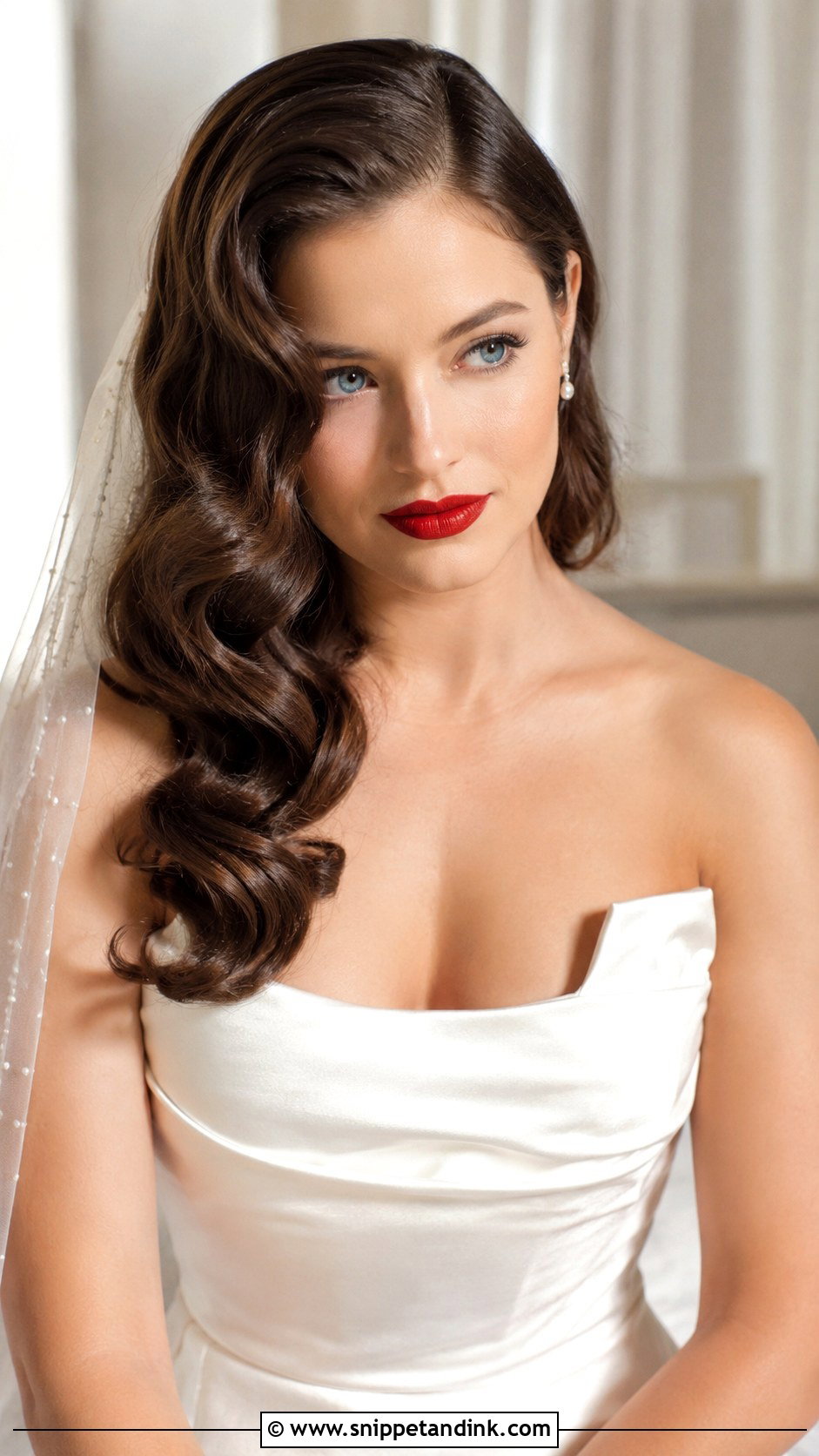 Old Hollywood Waves Wedding Hair - Snippet and Ink - 25 Wedding Hair Bride Ideas