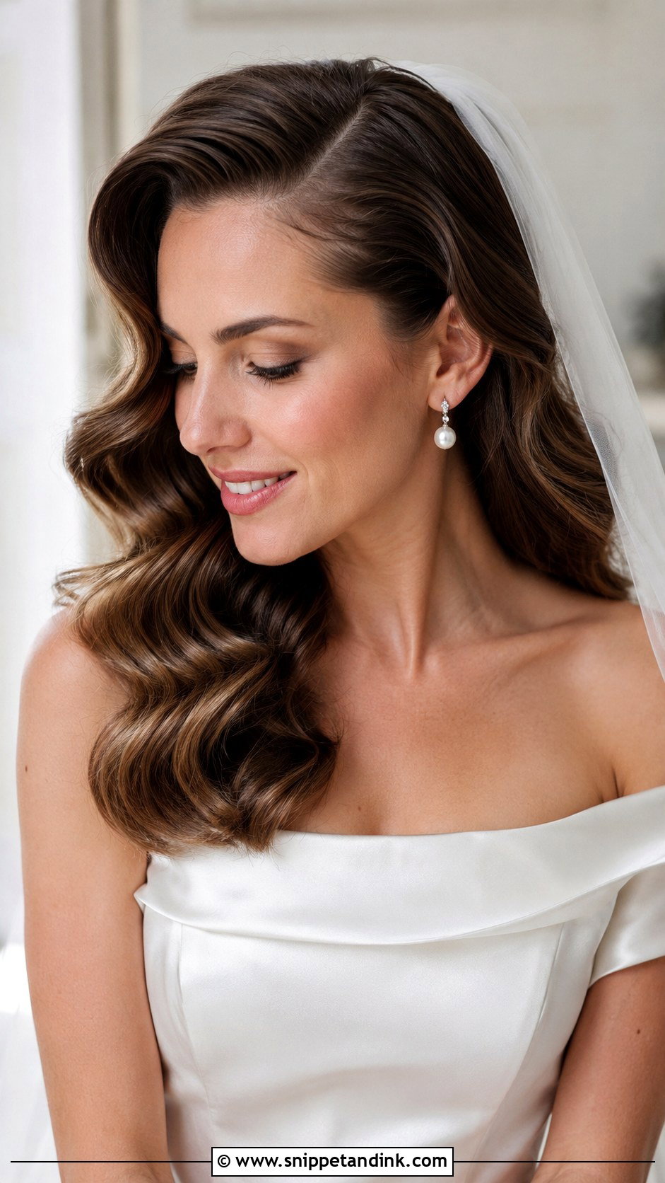 Old Hollywood Waves Wedding Hairstyle - Snippet and Ink - 25 Bride Wedding Hairstyle Ideas