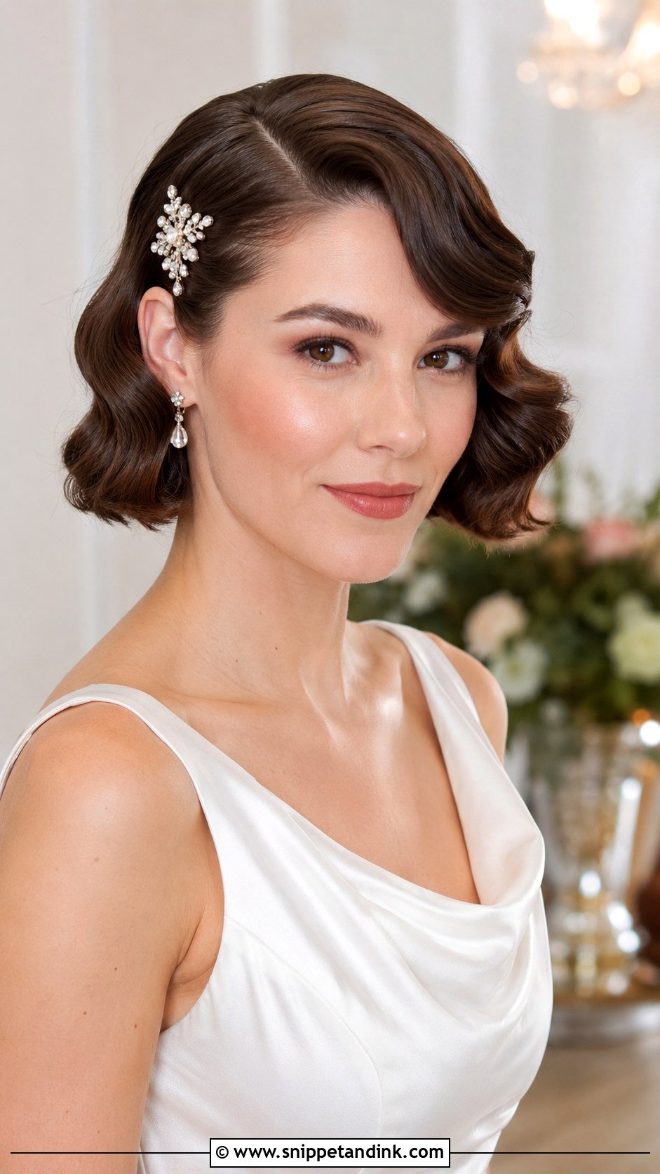 Old Hollywood Waves for Short Hair - Snippet and Ink - 25 Old Hollywood Wedding Hair Ideas