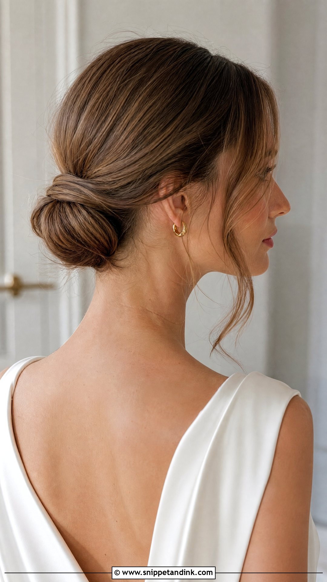 Old Money Low Chignon - Snippet and Ink - 20 Old Money Wedding Hair Ideas