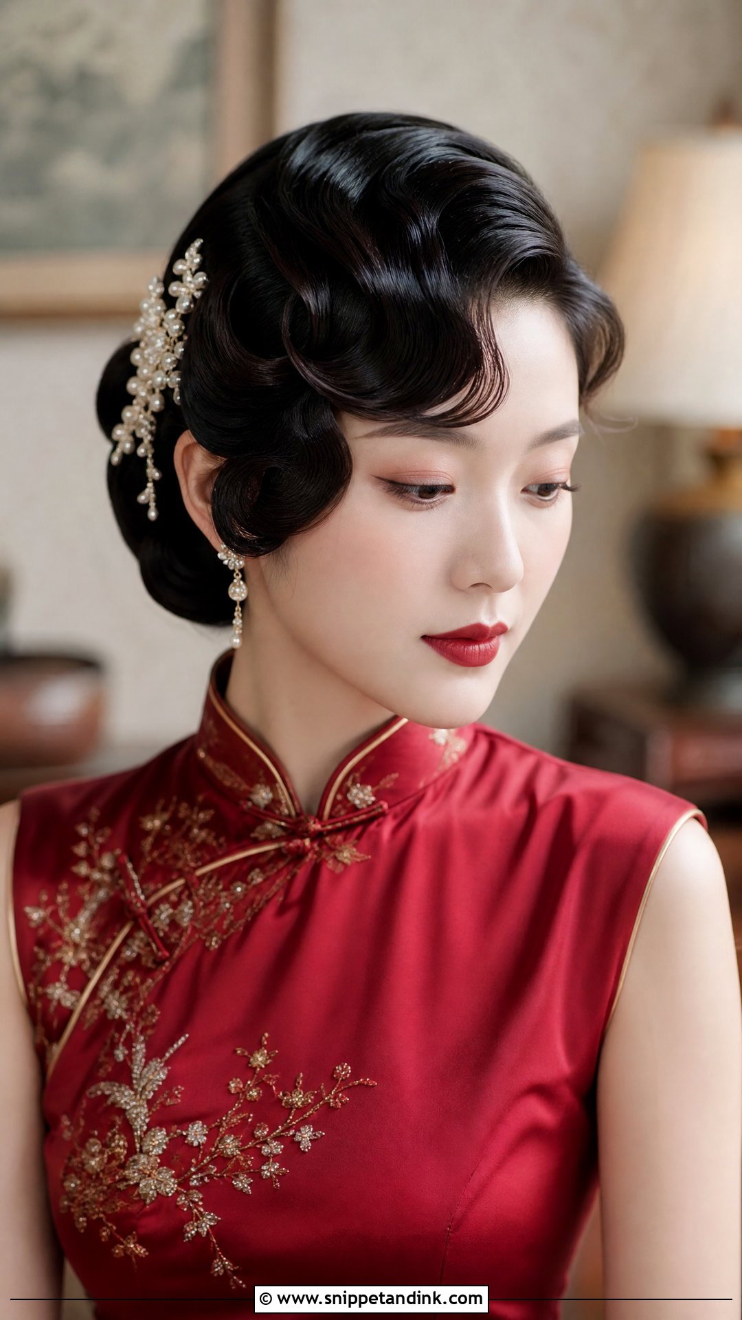 Old Shanghai Finger Waves - Snippet and Ink - 20 Chinese Wedding Hair Ideas