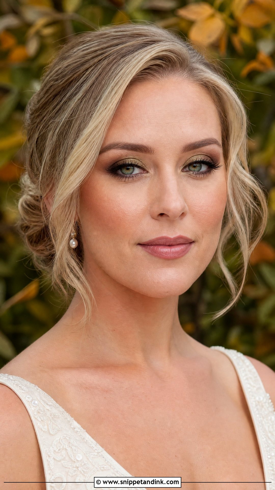 Olive Green Bridal Makeup For Brown Eyes - Snippet and Ink - 20 Fall Bridal Makeup for Brown Eyes