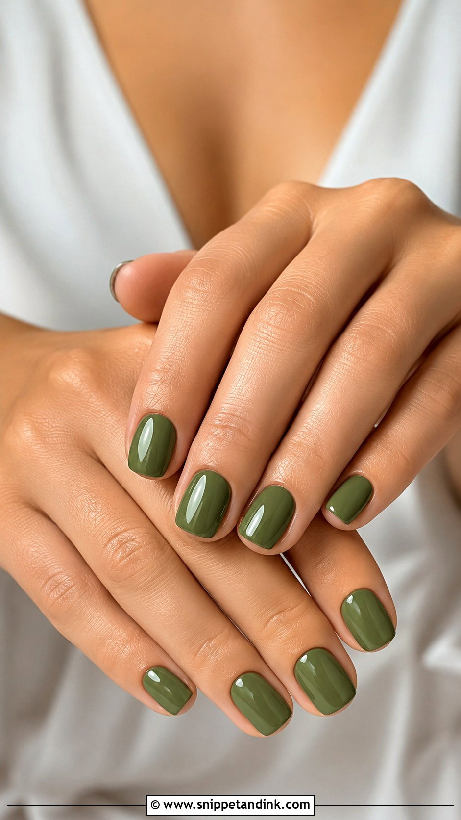 Olive Green Bridesmaid Nails - Snippet and Ink - 20 Green Bridesmaid Nails