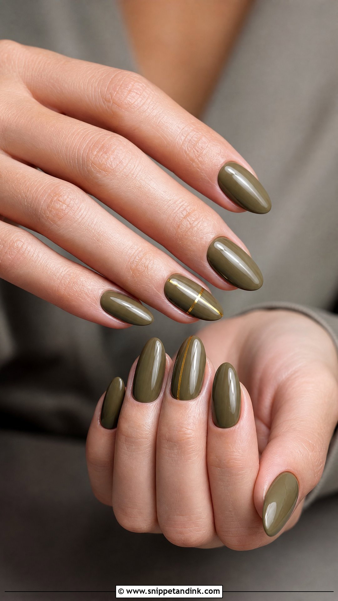 Olive Green Fall Wedding Guest Nails - Snippet and Ink - 25 Fall Wedding Nails for Guest
