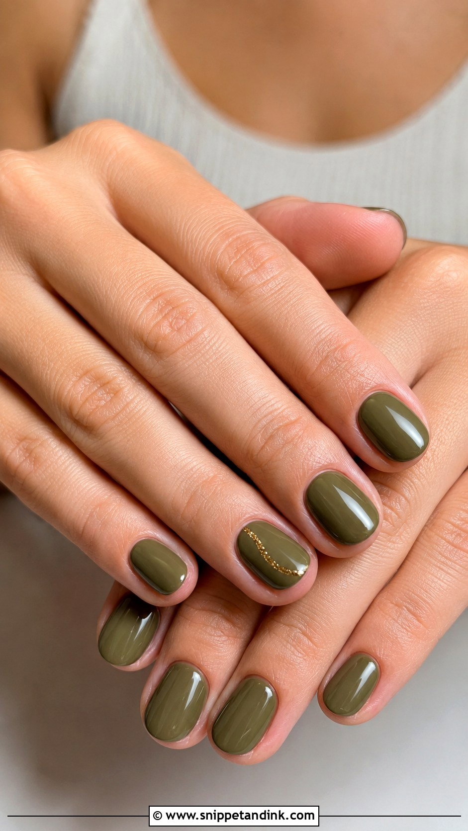 Olive Green Fall Wedding Nails - Snippet and Ink - 20 Fall Nails for Wedding