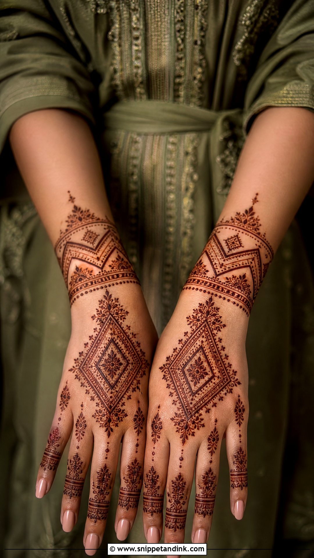 Olive Green Mehendi Outfit For Bride - Snippet and Ink - 25 Green Mehendi Outfits for Bride