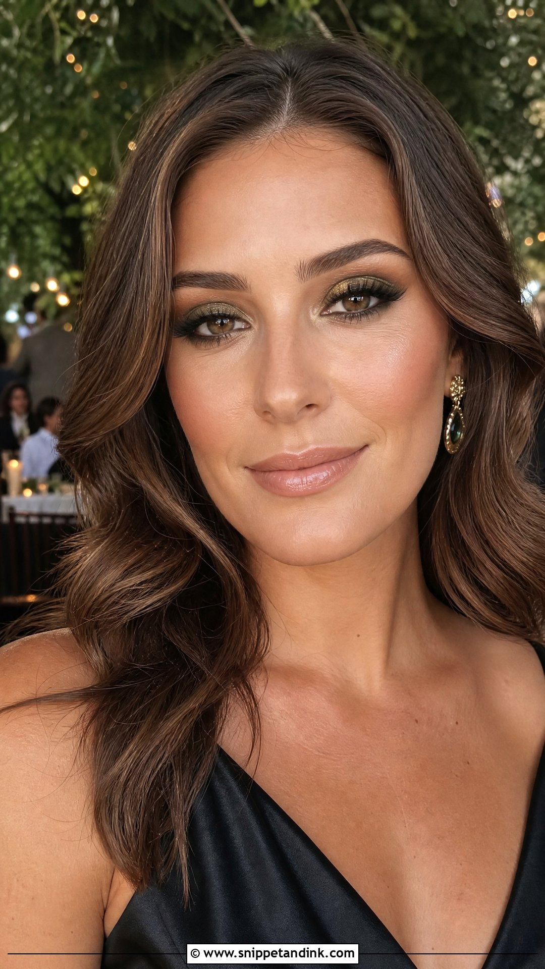 Olive Green Wedding Guest Makeup For Brown Eyes - Snippet and Ink - 30 Wedding Guest Makeup for Brown Eyes