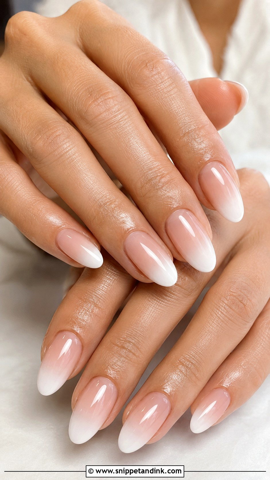 Ombre Almond Wedding Nails - Snippet and Ink - 20 Almond Nails for Wedding