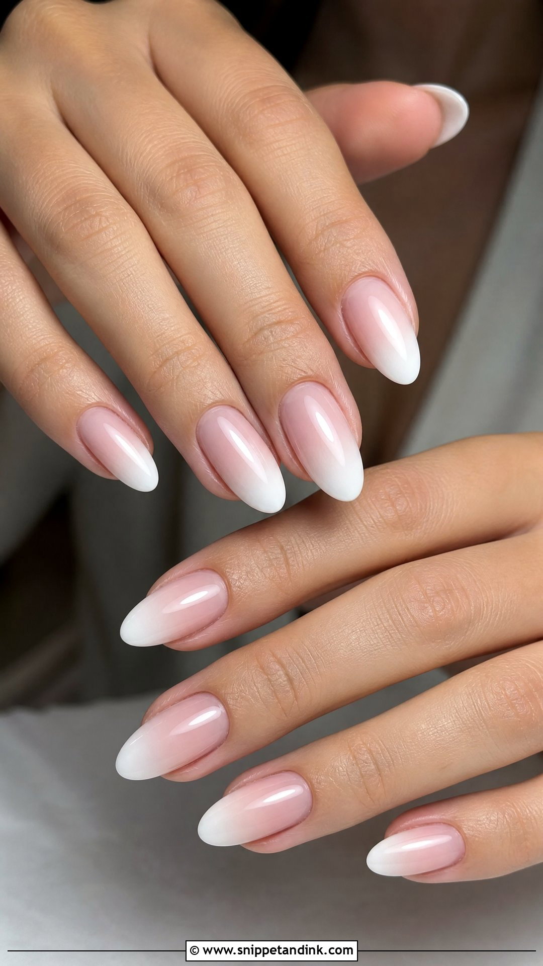 Ombre Almond Wedding Nails - Snippet and Ink - 25 Almond Wedding Nails