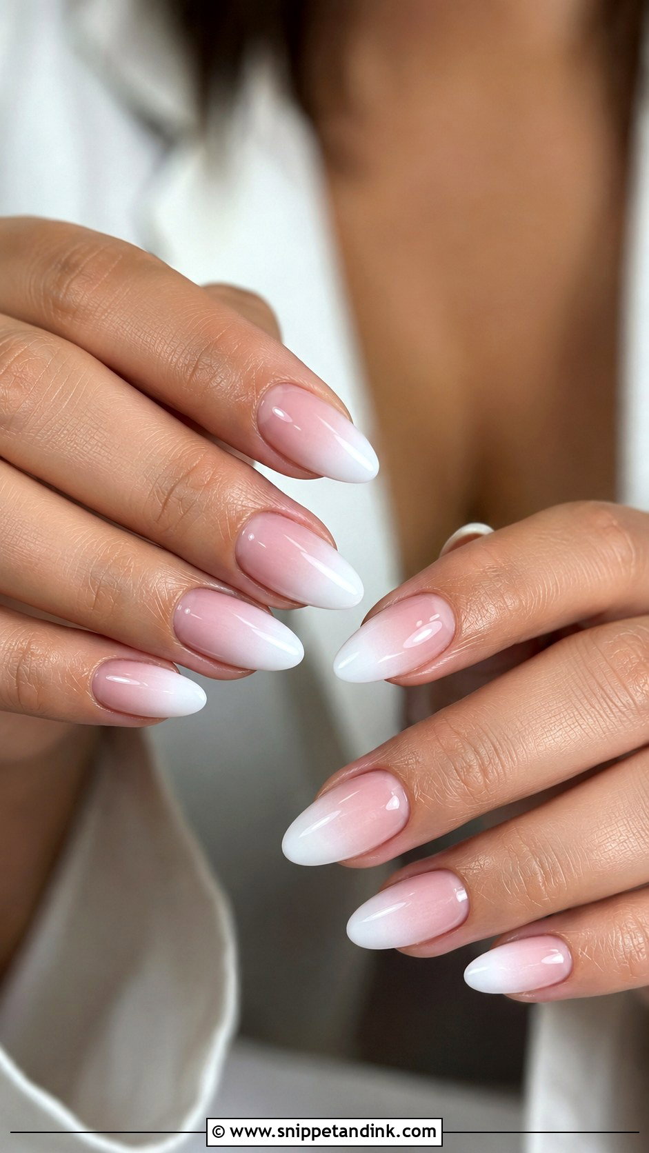 Ombre Almond Wedding Nails - Snippet and Ink - 20 Almond Shape Wedding Nails