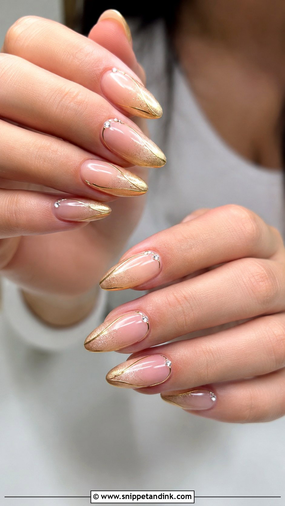 Ombre Bridal Engagement Nails - Snippet and Ink - 20 Indian Nail Art for Engagement Brides Ideas
