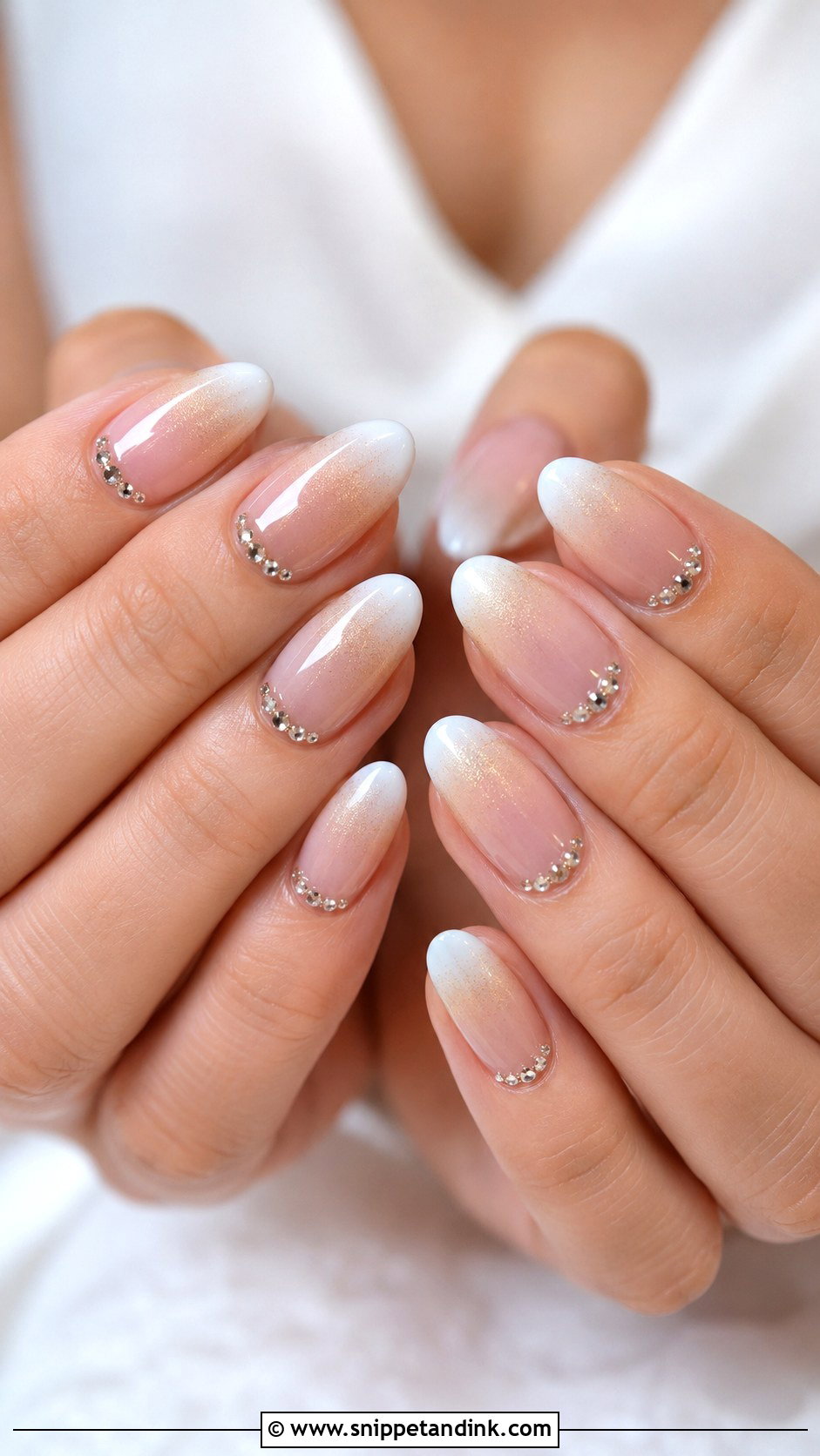Ombre Bridal Nails - Snippet and Ink - 30 Bridal Nail Art Indian Ideas