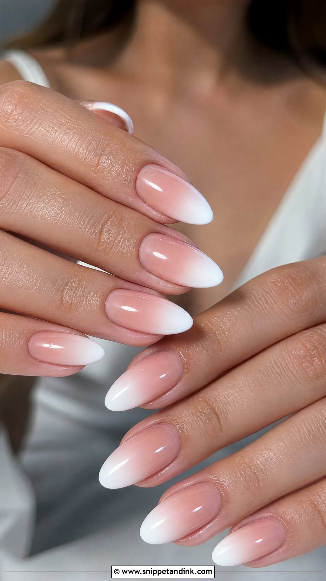 Ombre Bridal Nails - Snippet and Ink - 35 Bridal Nails Wedding