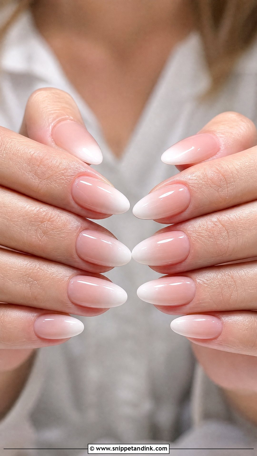 Ombre French Almond Wedding Nails - Snippet and Ink - 25 Almond Wedding Nails for Bride