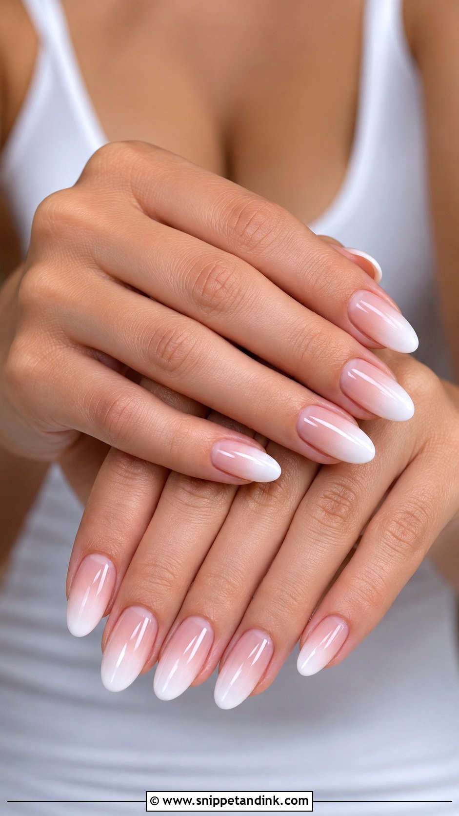 Ombre French Bridal Nails - Snippet and Ink - 20 Elegant Bridal Nail Designs Brides