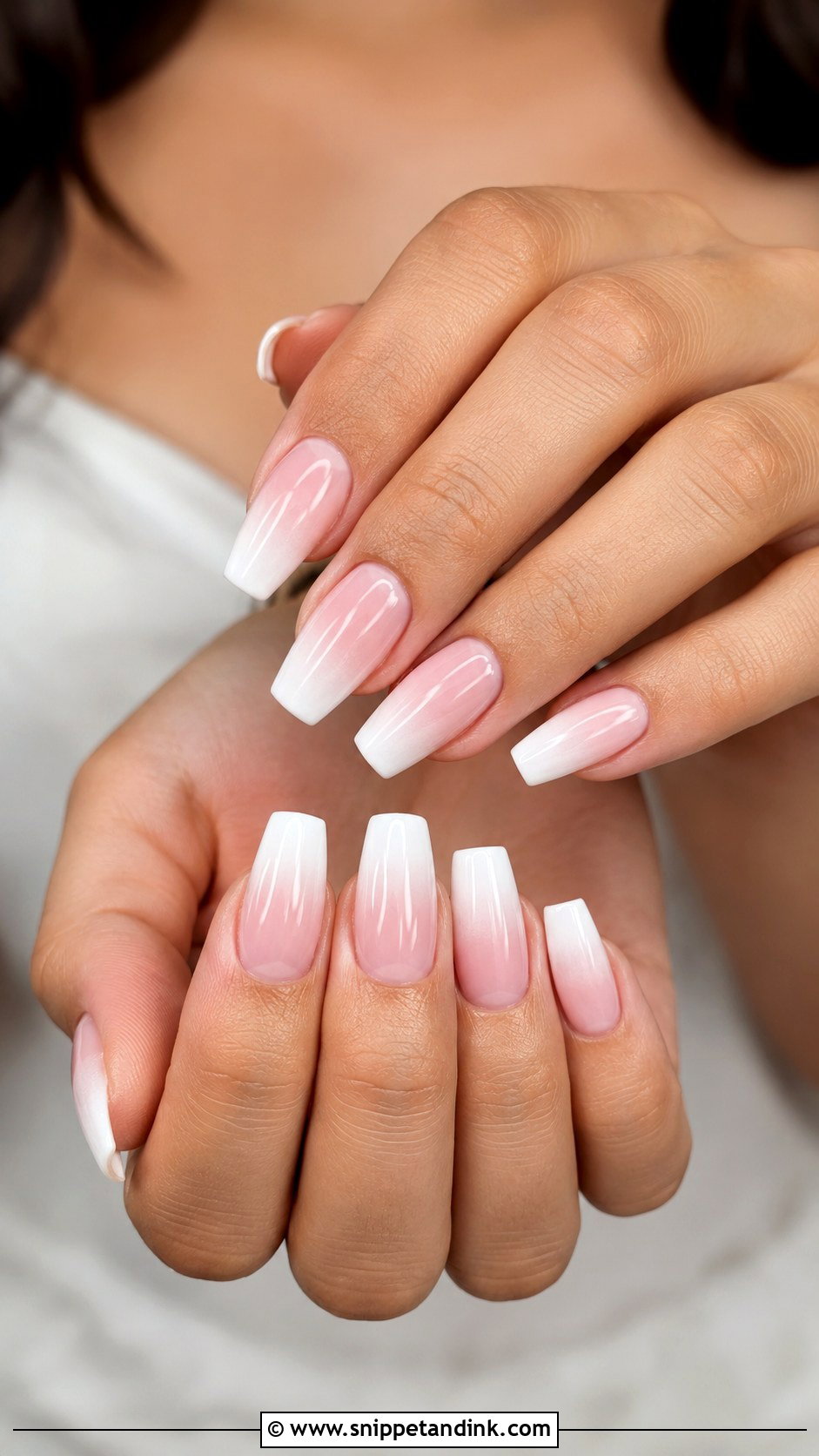 Ombre French Bride Nails - Snippet and Ink - 20 French Bride Nails