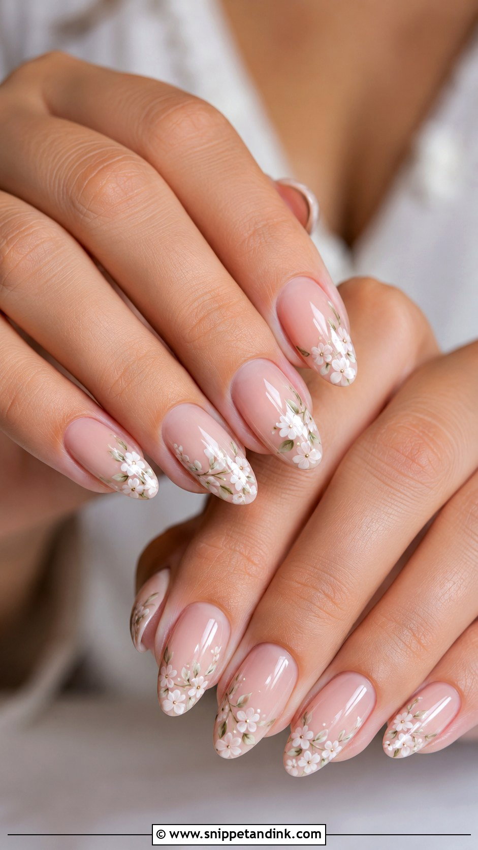 Ombre French Bride Nails - Snippet and Ink - 20 Bride Nail Art Ideas Wedding Day