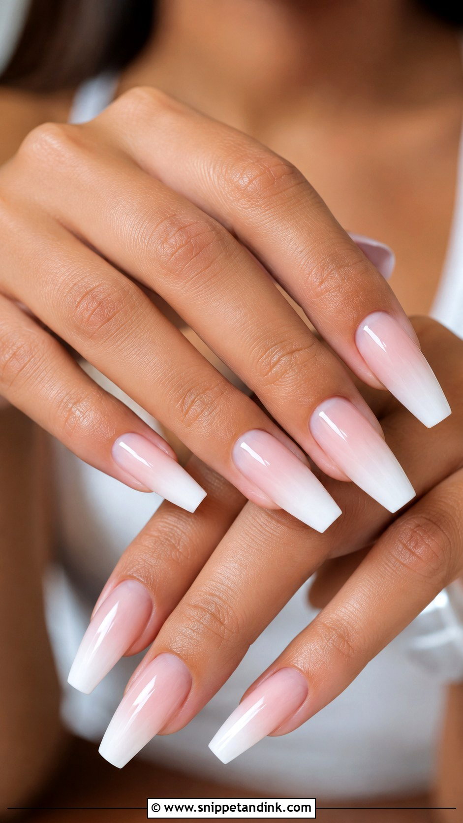 Ombre French Manicure Wedding Nails - Snippet and Ink - 20 French Manicure Wedding Nails