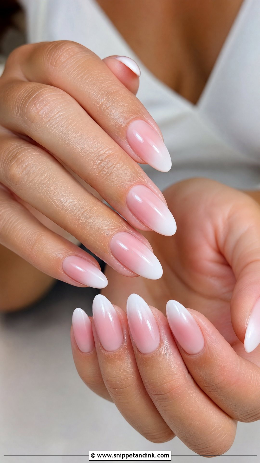 Ombre French Summer Wedding Nails - Snippet and Ink - 25 Summer Wedding Nails