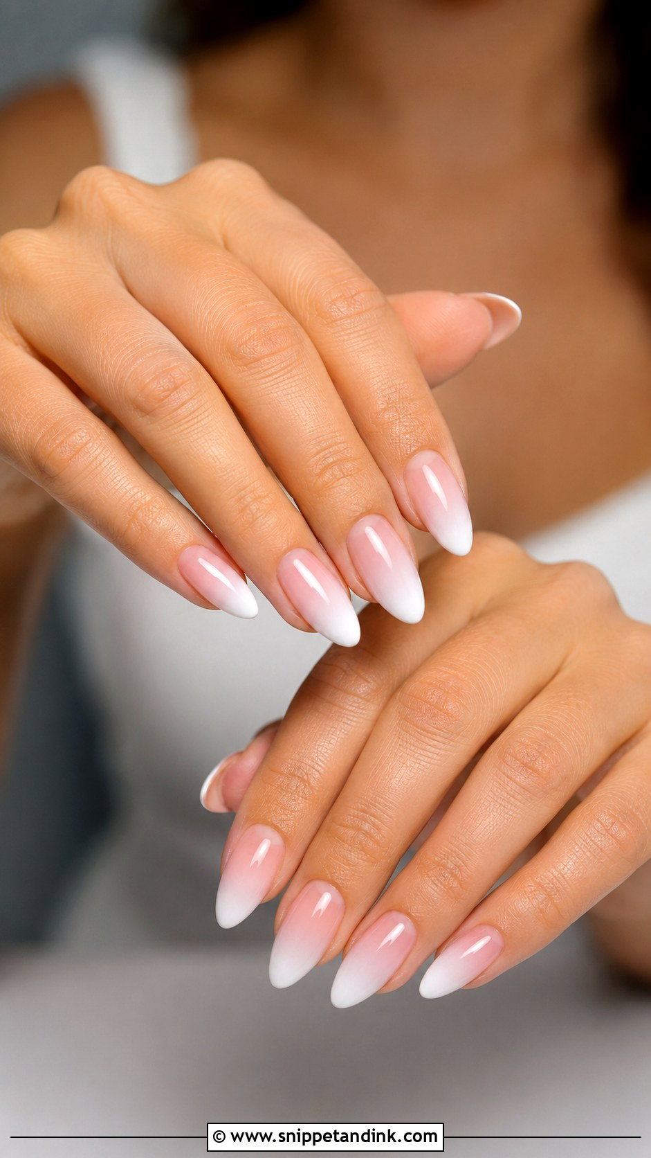 Ombre French Wedding Nails - Snippet and Ink - 30 Wedding Nail Art Design for Bride Ideas