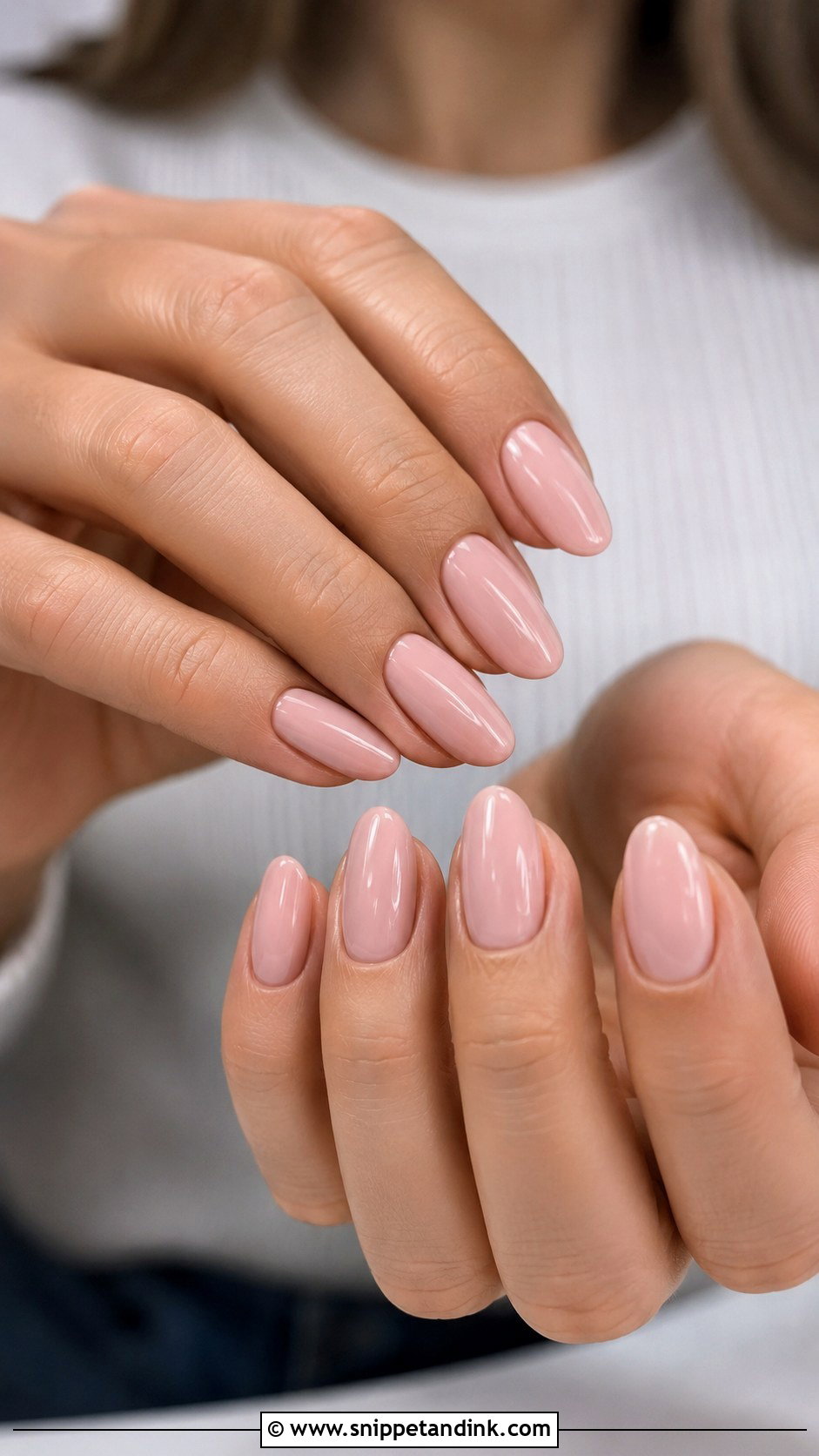 Ombre Oval Wedding Nails - Snippet and Ink - 20 Oval Wedding Nails