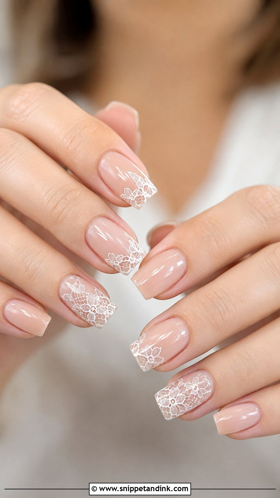 Ombre Square Wedding Nails - Snippet and Ink - 30 Wedding Nails Square