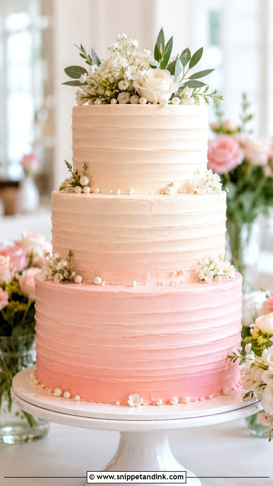 Ombre Wedding Cake - Snippet and Ink - 20 Side Cake Designs for Wedding