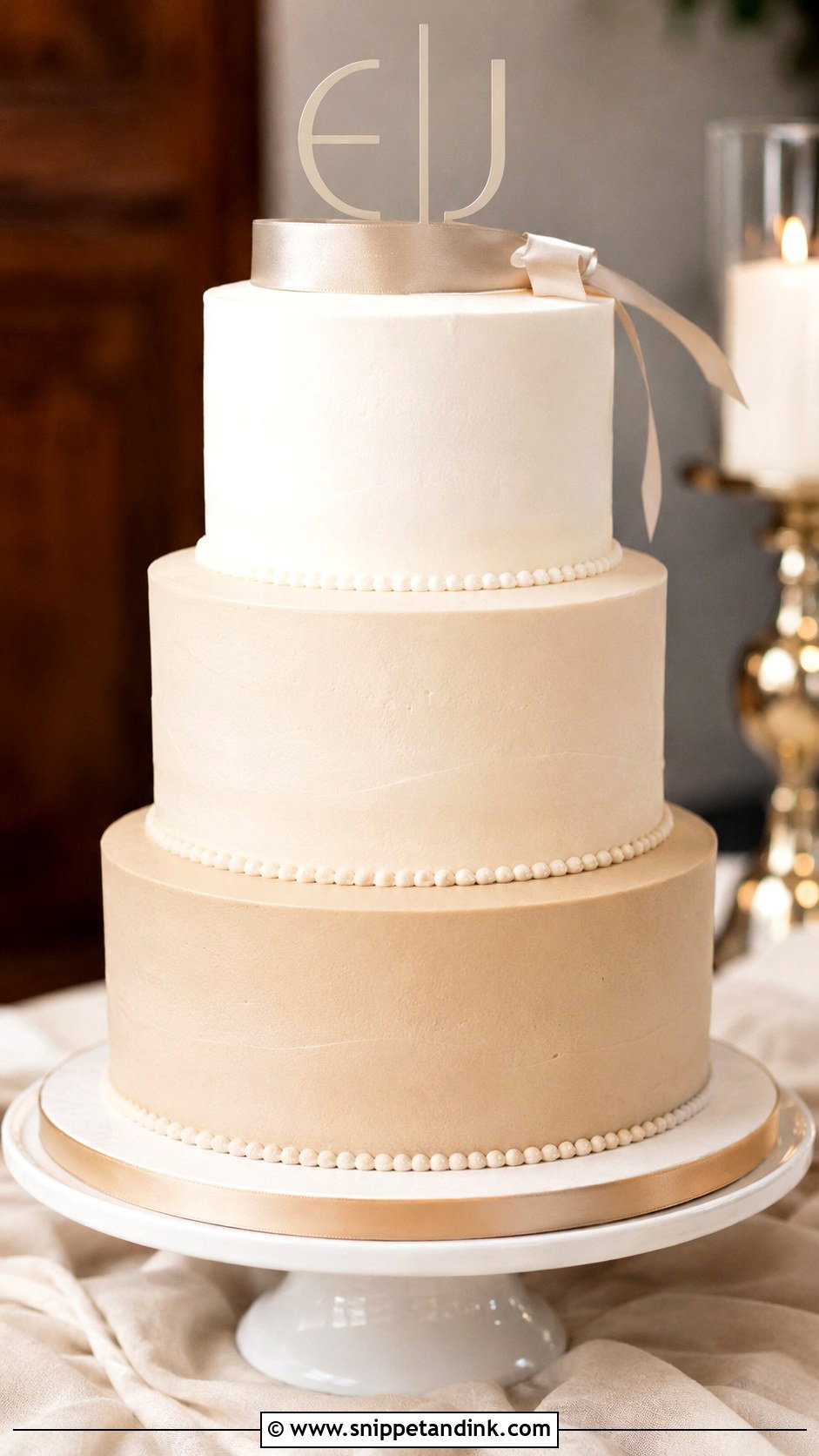 Ombre Wedding Cake - Snippet and Ink - 25 Wedding Cakes No Flowers