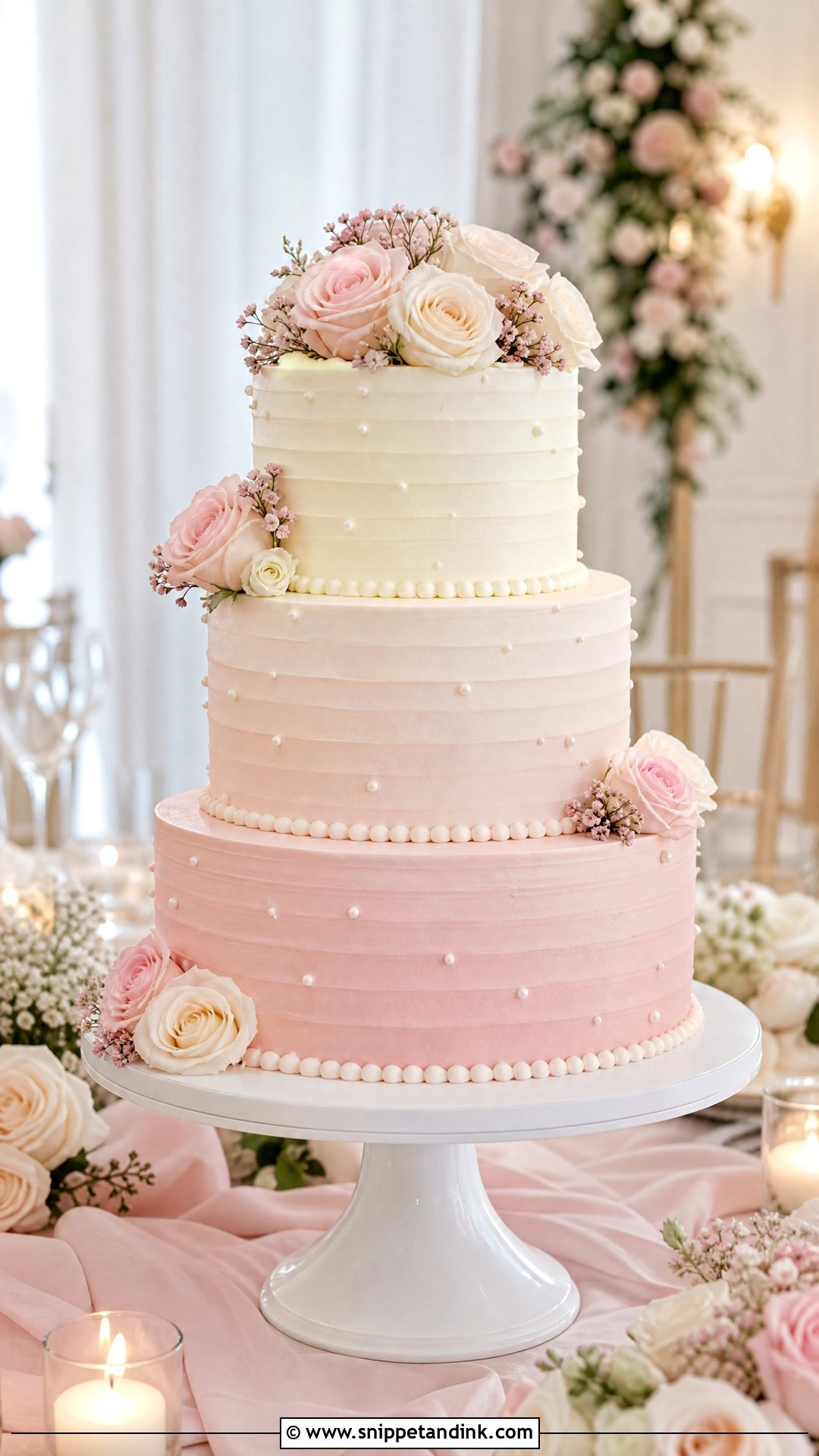 Ombre Wedding Cake - Snippet and Ink - 35 Wedding Cake Designs