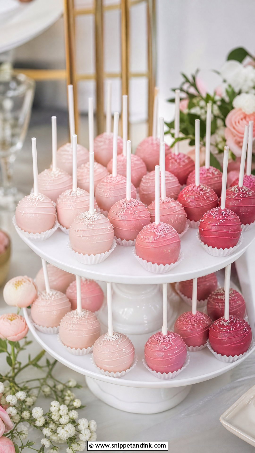 Ombre Wedding Cake Pops - Snippet and Ink - 20 Wedding Cake Pops