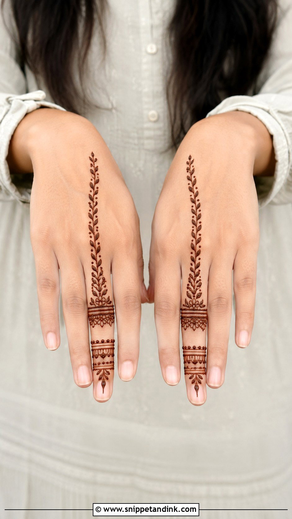 One Finger Mehndi Design - Snippet and Ink - 35 Unique Fingers Mehndi Designs
