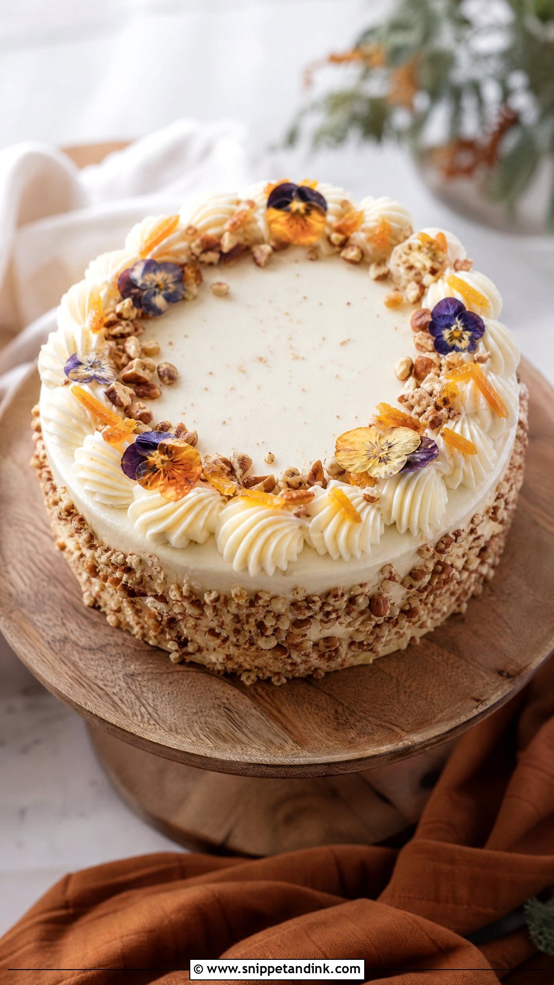 One Layer Wedding Cake With Carrot Cake - Snippet and Ink - 20 One Layer Wedding Cake Ideas
