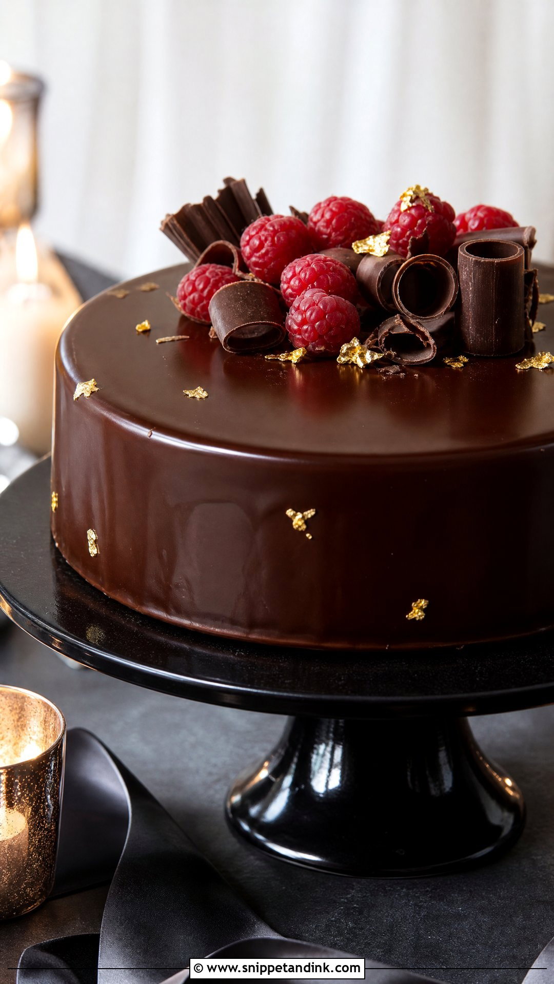 One Layer Wedding Cake With Ganache - Snippet and Ink - 20 One Layer Wedding Cake Ideas