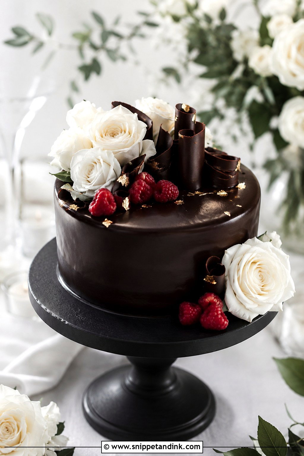 One Tier Chocolate Wedding Cake - Snippet and Ink - 20 1 Tier Wedding Cake Designs