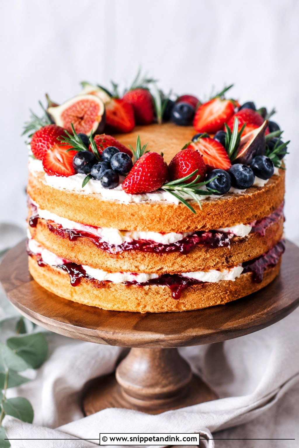 One Tier Naked Wedding Cake - Snippet and Ink - 20 1 Tier Wedding Cake Designs