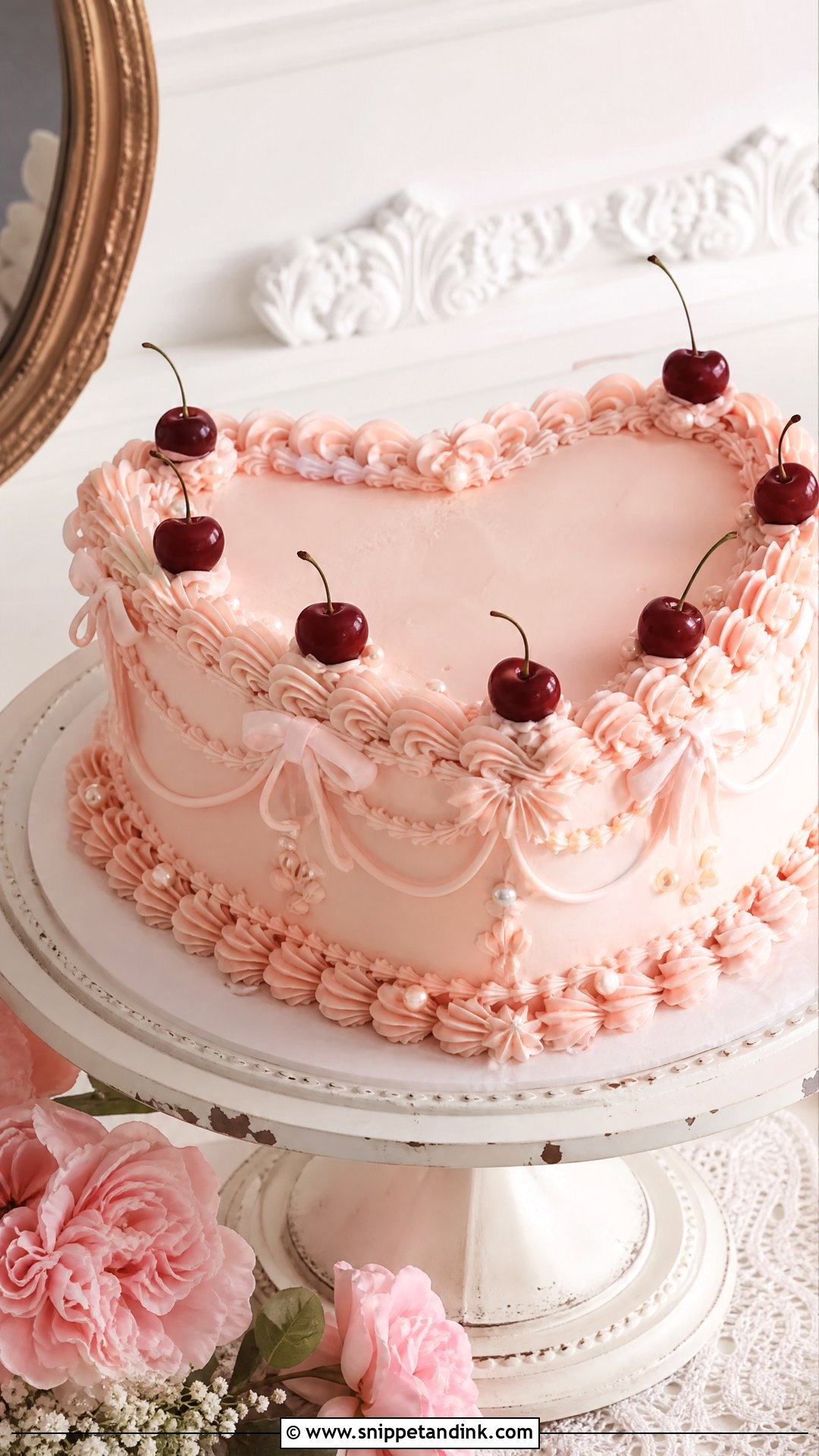 One Tier Vintage Wedding Cake - Snippet and Ink - 25 One Tier Wedding Cake Ideas