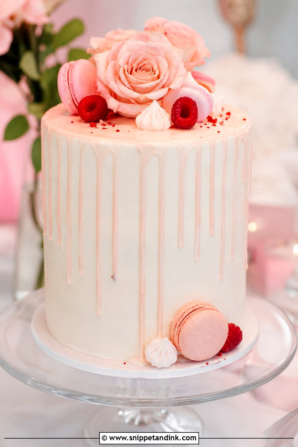 One Tier Wedding Cake With Drip - Snippet and Ink - 20 1 Tier Cake Design Ideas for Wedding