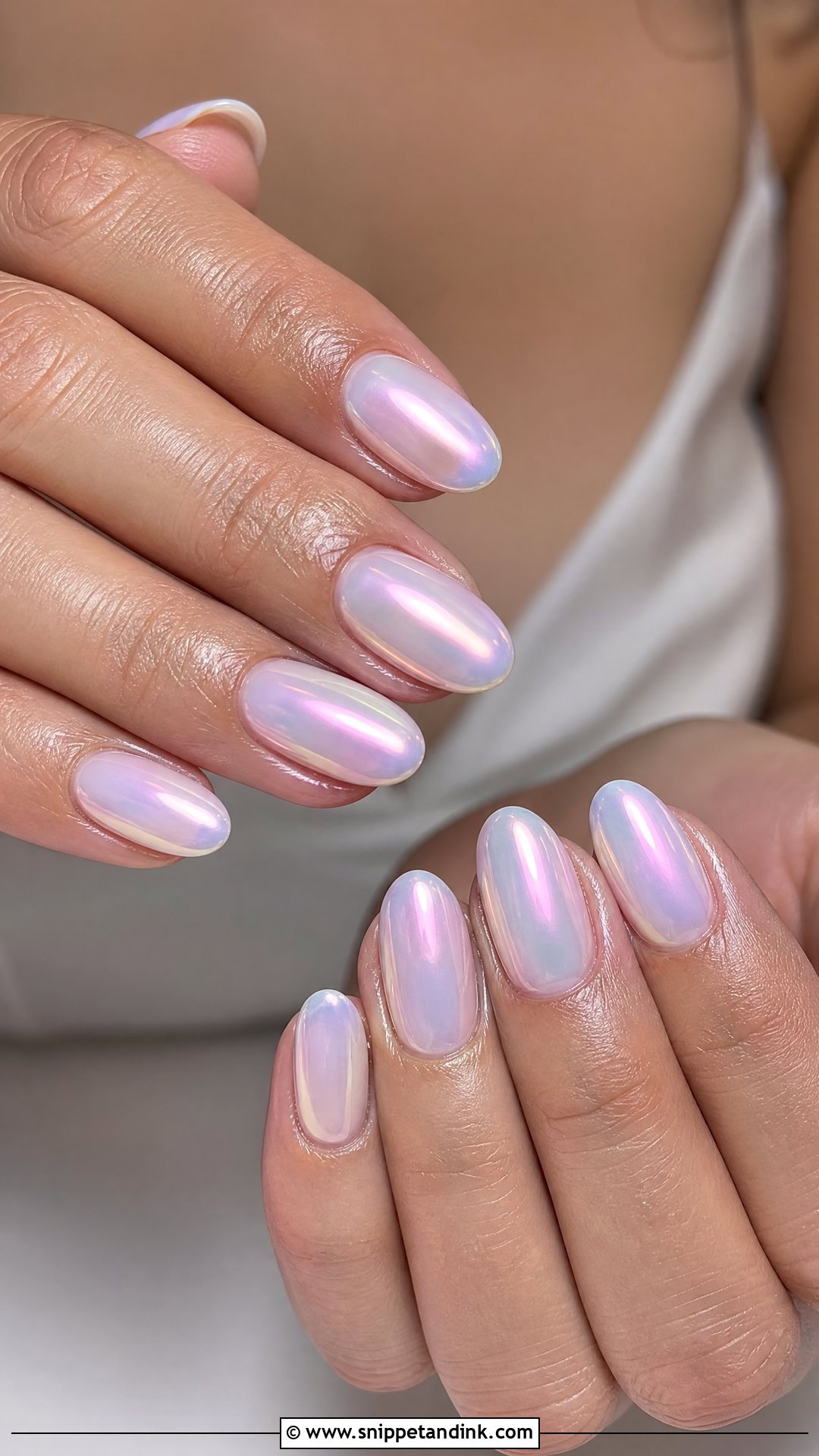 Opal Chrome Wedding Nails - Snippet and Ink - 25 Chrome Wedding Nails