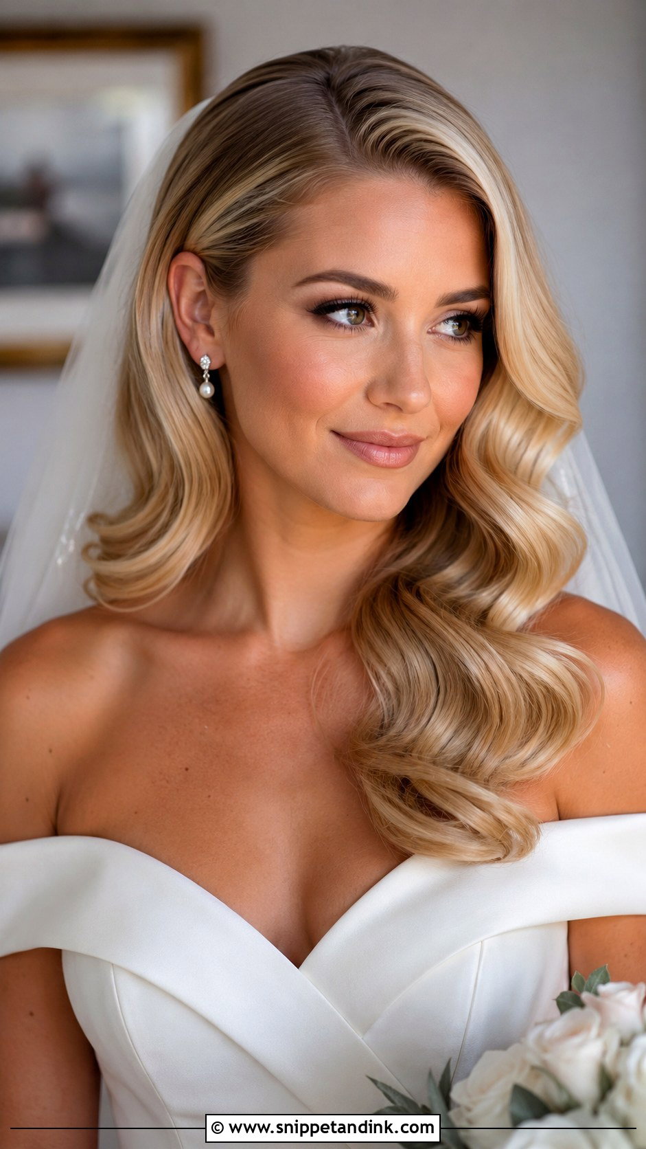 Open Bridal Blowout Hair - Snippet and Ink - 15 Open Bride Hairstyles