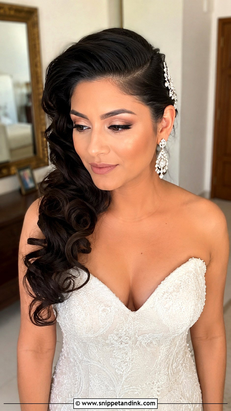 Open Bridal Soft Curls - Snippet and Ink - 15 Open Bride Hairstyles