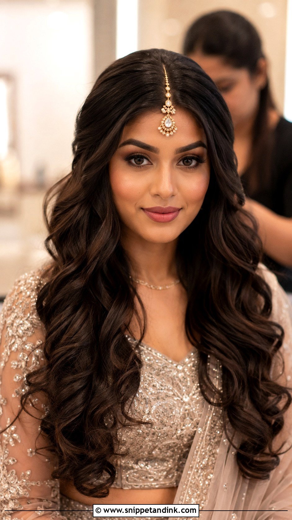 Open Curls For Indian Wedding Long Hair - Snippet and Ink - 15 Long Hairstyles Indian Wedding