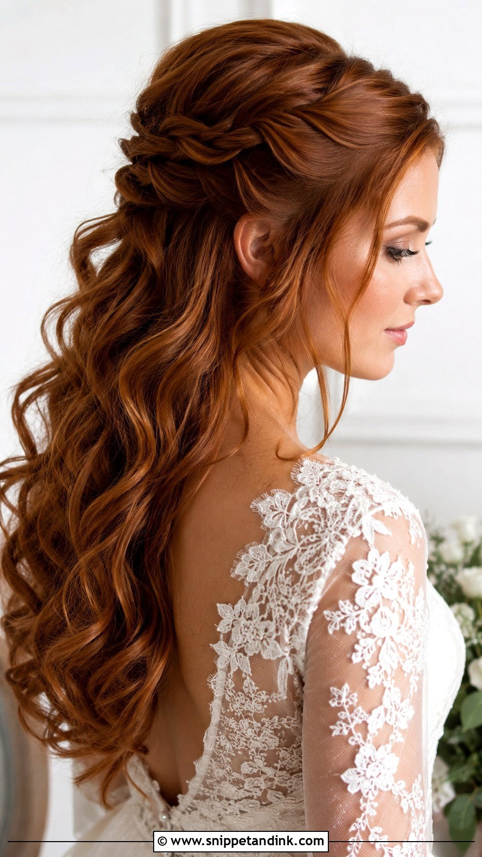 Open Curls With Twisted Sides - Snippet and Ink - 25 Open Curls Hairstyles for Wedding