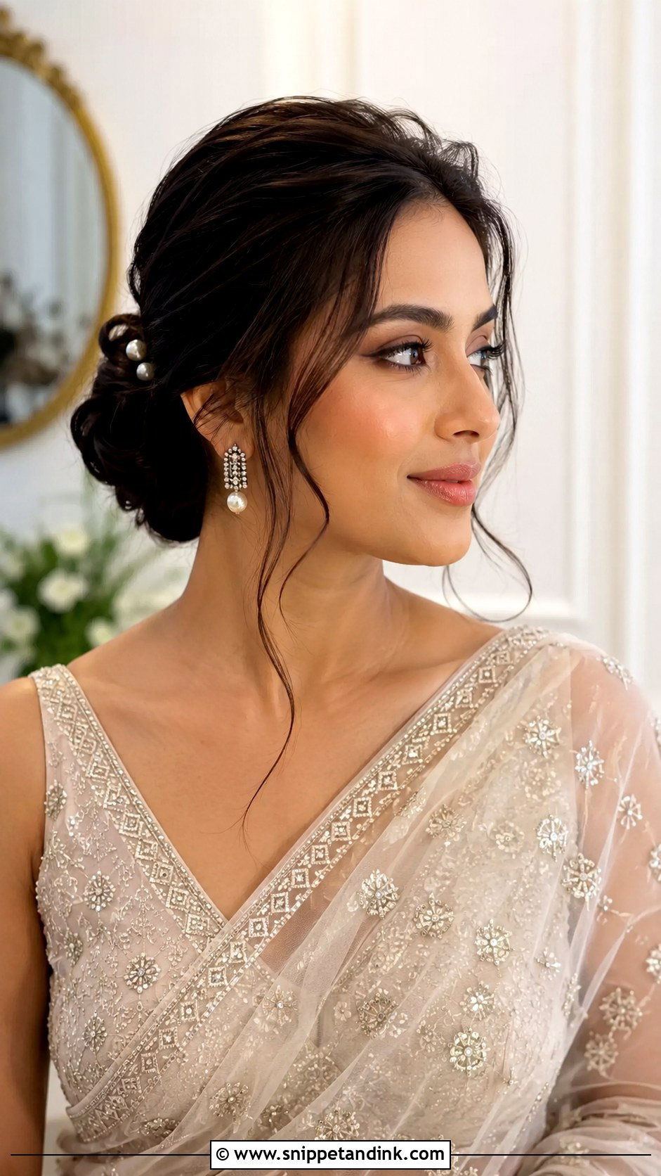 Open Front Jooda Hairstyle - Snippet and Ink - 15 Jooda Hairstyle Indian Wedding Ideas